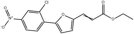 3-[5-(2-CHLORO-4-NITRO-PHENYL)-FURAN-2-YL]-ACRYLIC ACID ETHYL ESTER Struktur