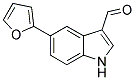 5-(2-FURYL)-1H-INDOLE-3-CARBALDEHYDE Struktur