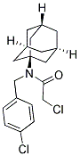 N-1-ADAMANTYL-2-CHLORO-N-(4-CHLOROBENZYL)ACETAMIDE Struktur