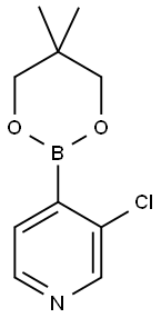 3-CHLORO-4-(5, 5-DIMETHYL-1,3,2-DIOXABORINAN-2-YL)PYRIDINE Struktur