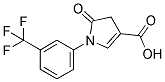 1-[3-(TRIFLUOROMETHYL)PHENYL]-2-PYRROLIDONE-4-CARBOXYLIC ACID Struktur