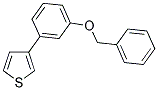 3-[3-(BENZYLOXY)PHENYL]THIOPHENE Struktur