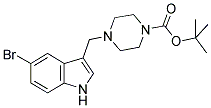 4-(5-BROMO-1H-INDOL-3-YLMETHYL)-PIPERAZINE-1-CARBOXYLIC ACID TERT-BUTYL ESTER Struktur