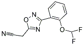 (3-[2-(DIFLUOROMETHOXY)PHENYL]-1,2,4-OXADIAZOL-5-YL)ACETONITRILE Struktur