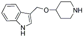 1H-INDOL-3-YLMETHYL 4-PIPERIDINYL ETHER Struktur