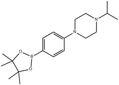 4-(4-ISOPROPYLPIPERIZINYL)PHENYLBORONIC ACID, PINACOL ESTER Struktur