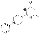 2-[4-(2-FLUOROPHENYL)PIPERAZIN-1-YL]-6-METHYLPYRIMIDIN-4(3H)-ONE Struktur