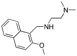 N'-[(2-METHOXY-1-NAPHTHYL)METHYL]-N,N-DIMETHYLETHANE-1,2-DIAMINE Struktur