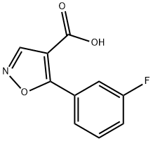 5-(3-FLUORO-PHENYL)-ISOXAZOLE-4-CARBOXYLIC ACID Struktur