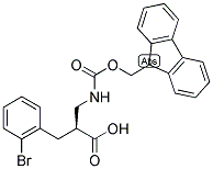 (S)-3-(2-BROMO-PHENYL)-2-[(9H-FLUOREN-9-YLMETHOXYCARBONYLAMINO)-METHYL]-PROPIONIC ACID Struktur