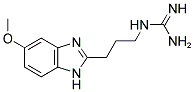 2-GUANIDINYLPROPYL-5(6)-METHOXY-BENZIMIDAZOLE Struktur