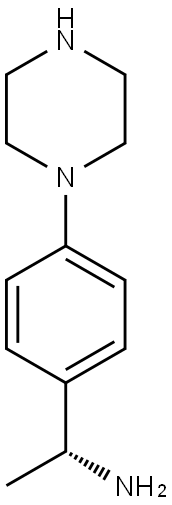 (R)-1-(4-(PIPERAZIN-1-YL)PHENYL)ETHANAMINE Struktur