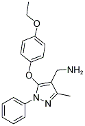 [5-(4-ETHOXYPHENOXY)-3-METHYL-1-PHENYL-1H-PYRAZOL-4-YL]METHYLAMINE Struktur