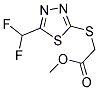 METHYL ([5-(DIFLUOROMETHYL)-1,3,4-THIADIAZOL-2-YL]SULFANYL)ACETATE Struktur