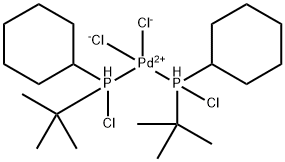 DICHLOROBIS(CHLORO-TERT-BUTYLCYCLOHEXYLPHOSPHINE) PALLADIUM (II) Struktur