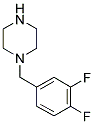 1-(3,4-DIFLUOROBENZYL)PIPERAZINE Struktur