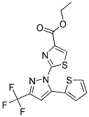 ETHYL 2-[5-THIEN-2-YL-3-(TRIFLUOROMETHYL)-1H-PYRAZOL-1-YL]-1,3-THIAZOLE-4-CARBOXYLATE Struktur