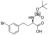 (R)-4-(3-BROMO-PHENYL)-2-TERT-BUTOXYCARBONYLAMINO-BUTYRIC ACID Struktur