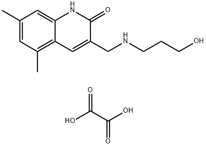 3-[(3-HYDROXY-PROPYLAMINO)-METHYL]-5,7-DIMETHYL-1H-QUINOLIN-2-ONE OXALATE Struktur