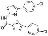 5-(4-CHLOROPHENYL)-N-[4-(4-CHLOROPHENYL)-1,3-THIAZOL-2-YL]-2-FURAMIDE Struktur