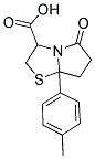 7A-(4-METHYLPHENYL)-5-OXOHEXAHYDROPYRROLO[2,1-B][1,3]THIAZOLE-3-CARBOXYLIC ACID Struktur