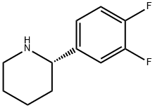 (S)-2-(3,4-DIFLUOROPHENYL)PIPERIDINE Struktur