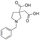 1-BENZYL-3-CARBOXYMETHYL-PYRROLIDINE-3-CARBOXYLIC ACID Struktur