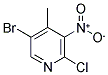 5-BROMO-2-CHLORO-3-NITRO-4-PICOLINE Struktur