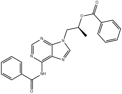 (R)-9-[2-BENZYLOXYPROPYL)-N6-BENZOYL ADENINE Struktur