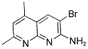 3-BROMO-5,7-DIMETHYL-1,8-NAPHTHYRIDIN-2-AMINE Struktur