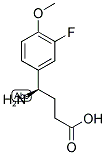 (R)-4-AMINO-4-(3-FLUORO-4-METHOXYPHENYL)BUTANOIC ACID Struktur