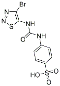 4-({[(4-BROMO-1,2,3-THIADIAZOL-5-YL)AMINO]CARBONYL}AMINO)BENZENESULFONIC ACID Struktur