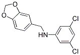 N-(1,3-BENZODIOXOL-5-YLMETHYL)-3,5-DICHLOROANILINE Struktur