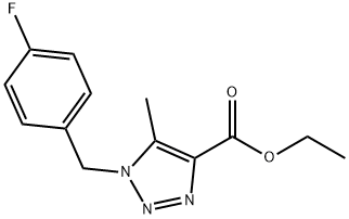 ETHYL 1-(4-FLUOROBENZYL)-5-METHYL-1H-1,2,3-TRIAZOLE-4-CARBOXYLATE Struktur