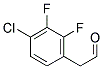 2,3-DIFLUORO-4-CHLORO-PHENYLACETALDEHYDE Struktur