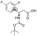 (R)-3-TERT-BUTOXYCARBONYLAMINO-3-(2,4-DIFLUORO-PHENYL)-PROPIONIC ACID Struktur