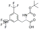 (S)-3-(3,5-BIS-TRIFLUOROMETHYL-PHENYL)-2-TERT-BUTOXYCARBONYLAMINO-PROPIONIC ACID Struktur