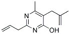 2-ALLYL-6-METHYL-5-(2-METHYLPROP-2-ENYL)PYRIMIDIN-4-OL Struktur