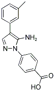 4-(5-AMINO-4-M-TOLYL-PYRAZOL-1-YL)-BENZOIC ACID Struktur