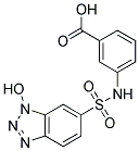 3-[[(1-HYDROXY-1H-1,2,3-BENZOTRIAZOL-6-YL)SULFONYL]AMINO]BENZOIC ACID Struktur