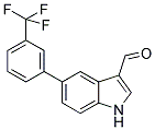 5-[3-(TRIFLUOROMETHYL)PHENYL]-1H-INDOLE-3- CARBALDEHYDE Struktur