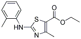 4-METHYL-2-O-TOLYLAMINO-THIAZOLE-5-CARBOXYLIC ACID ETHYL ESTER Struktur