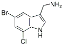 7-CHLORO-5-BROMO-1H-INDOL-3-METHYLAMINE Struktur