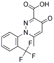 6-METHYL-4-OXO-1-[2-(TRIFLUOROMETHYL)PHENYL]-1,4-DIHYDROPYRIDAZINE-3-CARBOXYLIC ACID Struktur