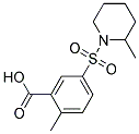 2-METHYL-5-[(2-METHYLPIPERIDIN-1-YL)SULFONYL]BENZOIC ACID Struktur