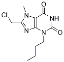 3-BUTYL-8-(CHLOROMETHYL)-7-METHYL-3,7-DIHYDRO-1H-PURINE-2,6-DIONE Struktur