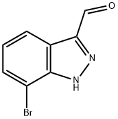 7-BROMO-1H-INDAZOLE-3-CARBALDEHYDE Struktur