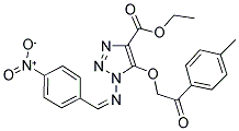 (Z)-ETHYL 1-(4-NITROBENZYLIDENEAMINO)-5-(2-OXO-2-P-TOLYLETHOXY)-1H-1,2,3-TRIAZOLE-4-CARBOXYLATE Struktur