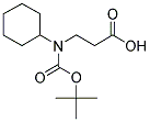 N-BOC-3-CYCLOHEXYLAMINO-PROPIONIC ACID Struktur