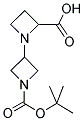 [1,3']BIAZETIDINYL-2,1'-DICARBOXYLIC ACID 1'-TERT-BUTYL ESTER Struktur